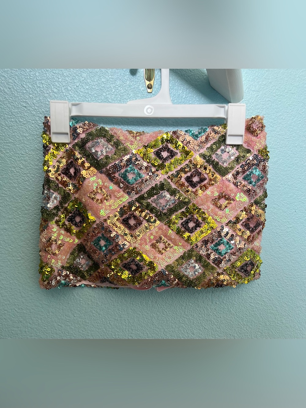 NWT Edikted Naama Sequin Mini Skort